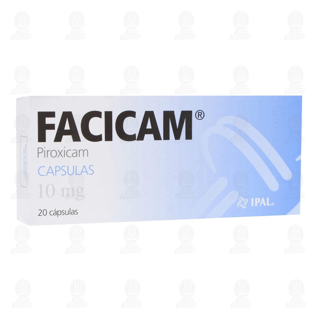 Facicam 10 mg, 20 C&aacute;psulas. image number 0