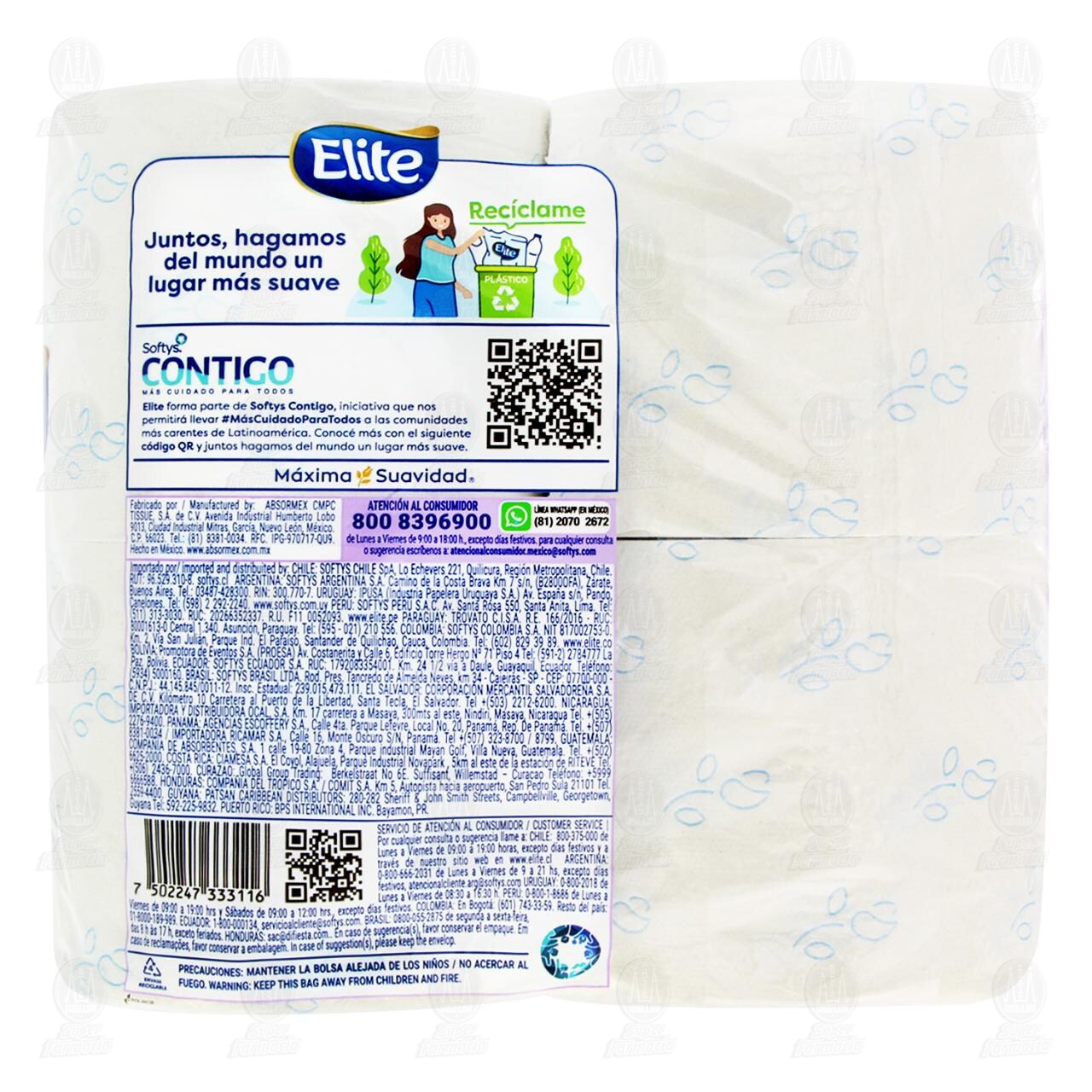 Papel Higi&eacute;nico Elite Cl&aacute;sico Perfumado, 4 pzas. image number 2