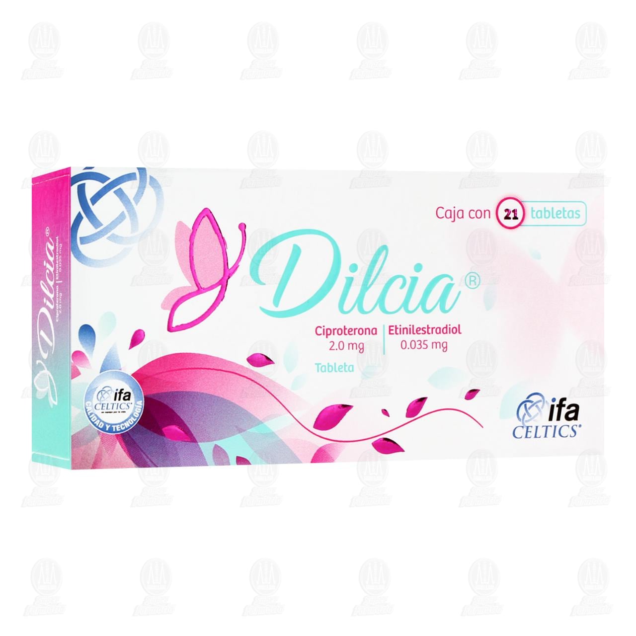 Imagen para Dilcia 2.0mg/0.035mg, 21 Tabletas.