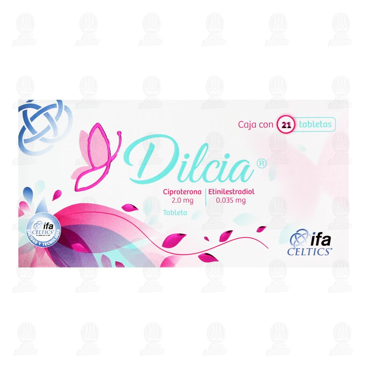 Dilcia 2.0mg/0.035mg, 21 Tabletas. image number 1