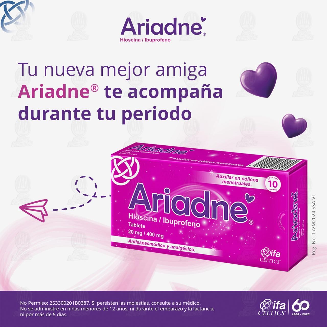 Ariadne 20mg/400mg, 10 Tabletas. image number 4