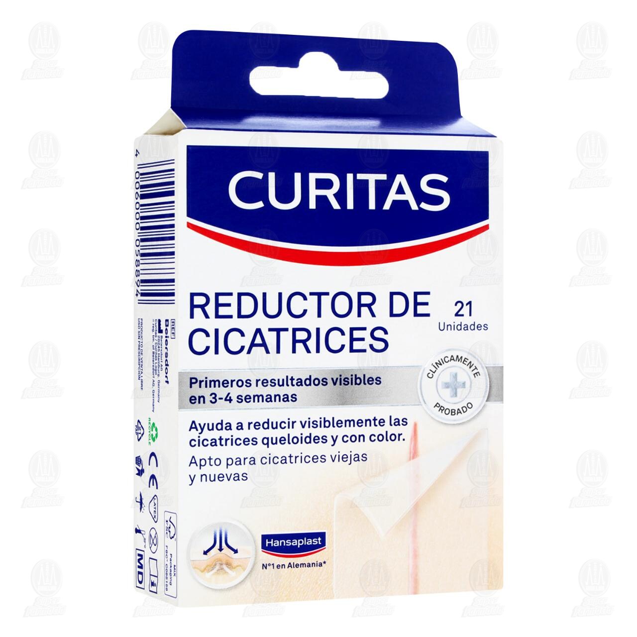 Apósitos Curitas Reductor de Cicatrices, 21 pzas. image number 0