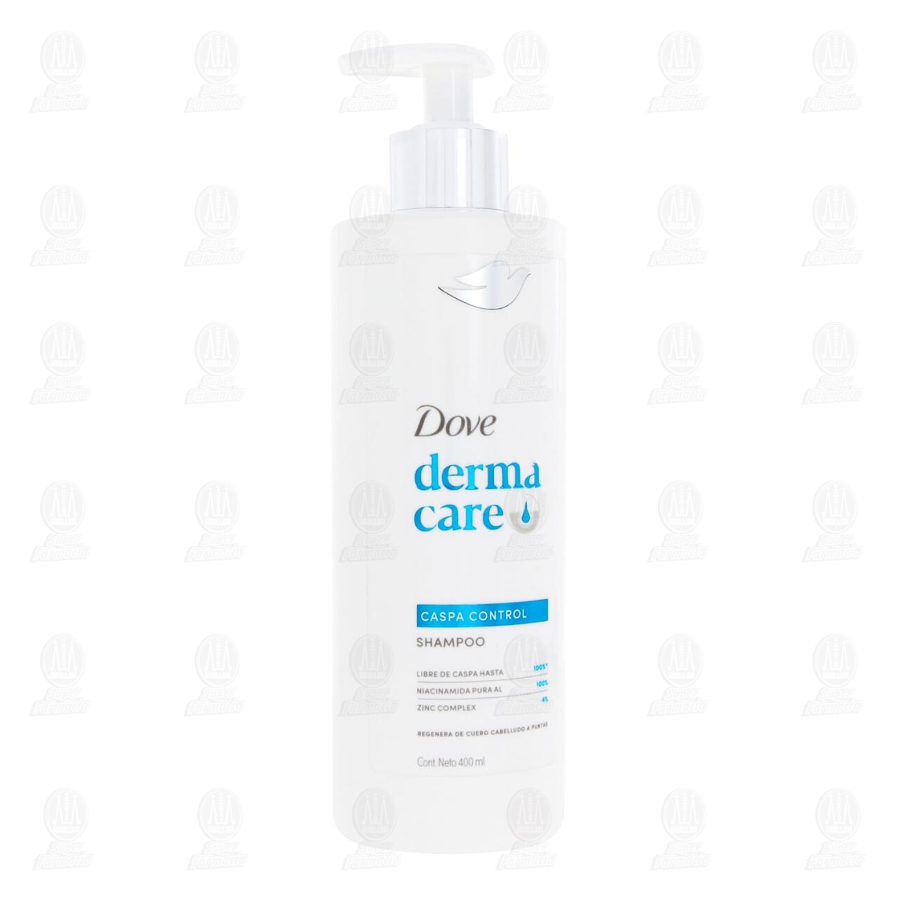 Shampoo Dove Derma Care Caspa Control, 400 ml. image number 0