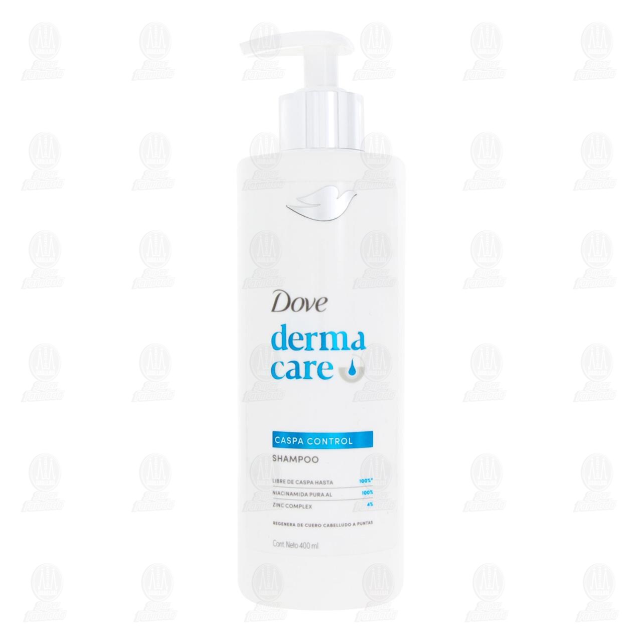 Shampoo Dove Derma Care Caspa Control, 400 ml. image number 1