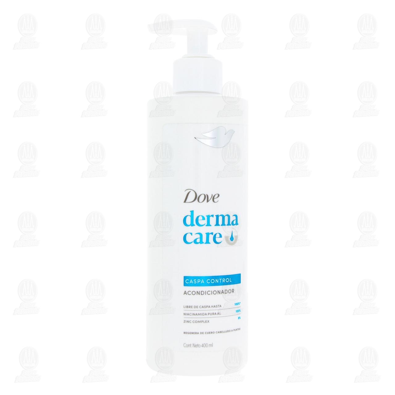Acondicionador Dove Derma Care Caspa Control, 400 ml.