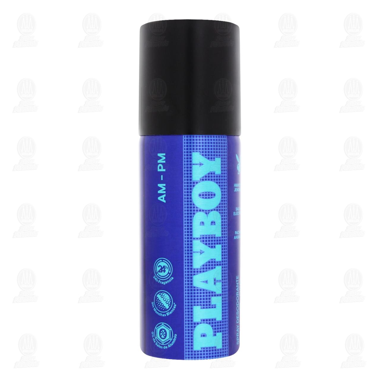 Desodorante Playboy AM- PM en Aerosol, 150 ml. image number 0