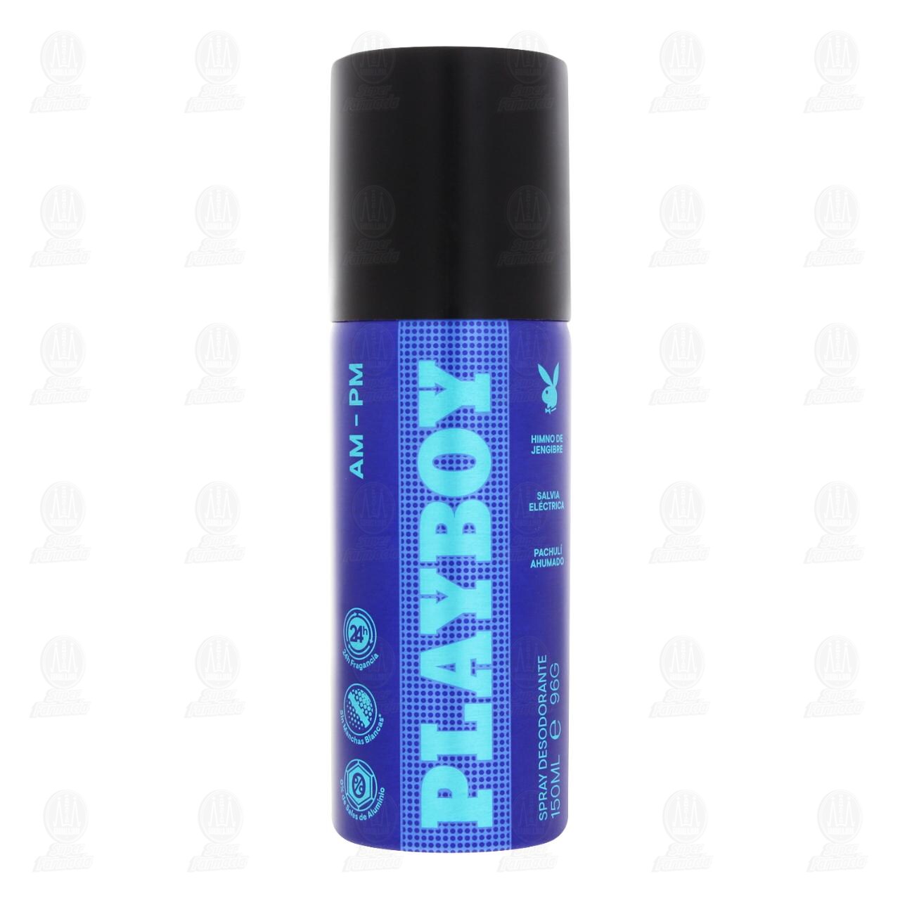 Desodorante Playboy AM- PM en Aerosol, 150 ml. image number 1