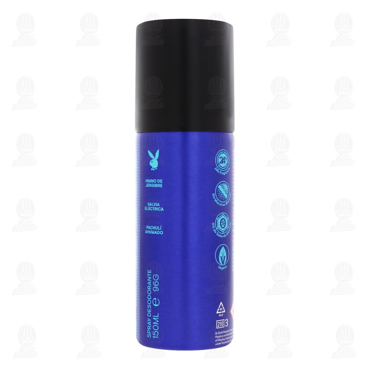 Desodorante Playboy AM- PM en Aerosol, 150 ml. image number 2
