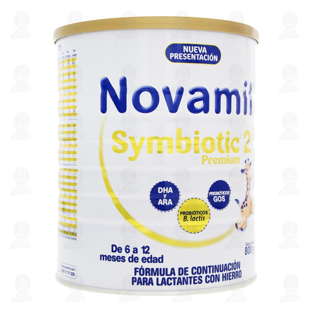 F&oacute;rmula Lactea Novamil Symbiotic Premium Etapa 2 en Polvo (Edad 6-12 Meses), 800 gr.