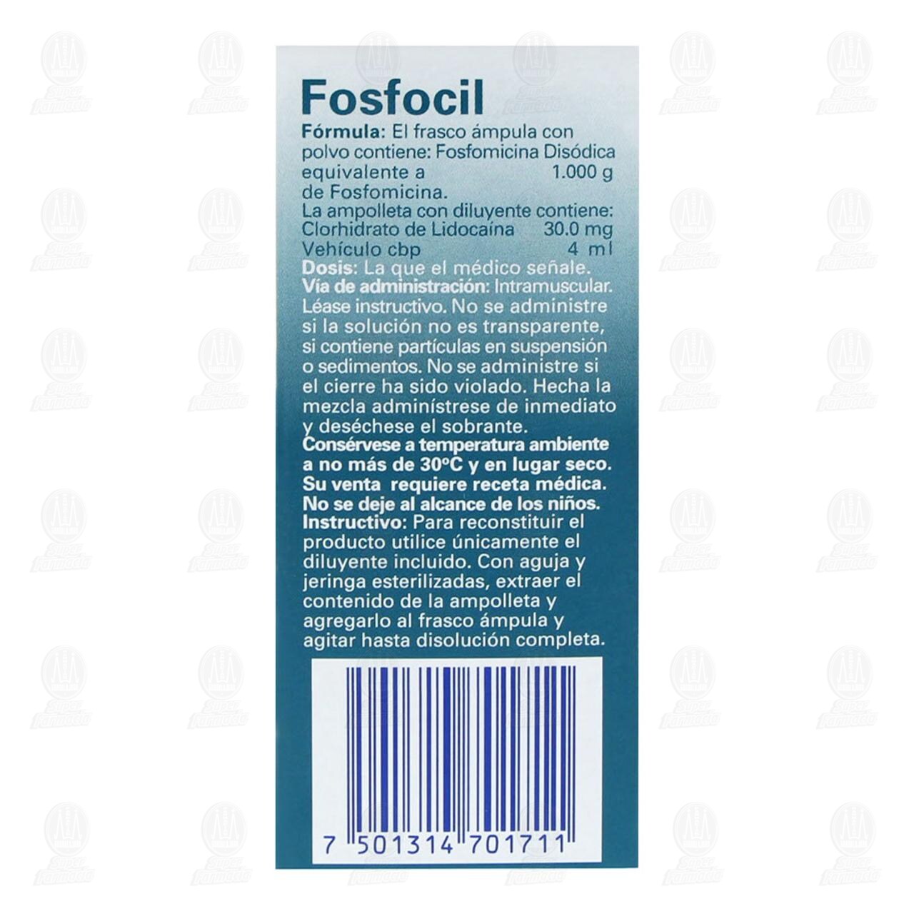 Fosfocil Soluci&oacute;n Inyectable IM Adulto, 1 gr. image number 2