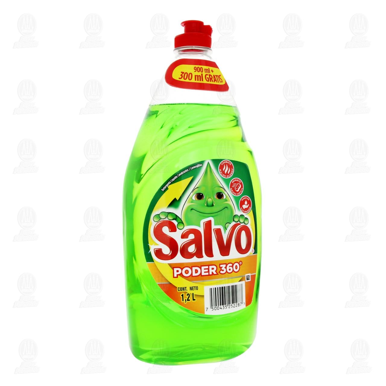 Imagen para Lavatrastes Líquido Salvo Poder 360°, 1.2 l.