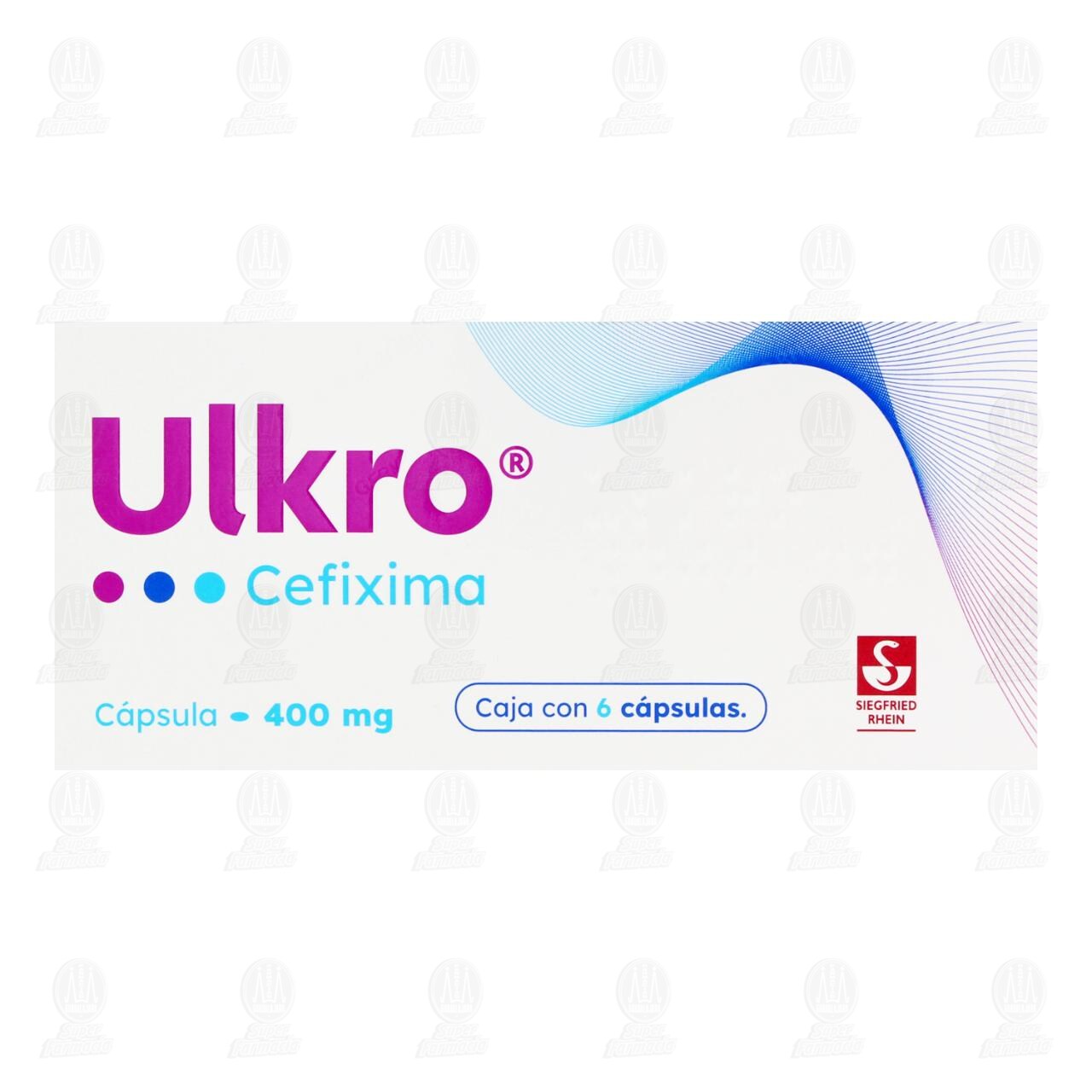 Ulkro 400 mg, 6 C&aacute;psulas. image number 1