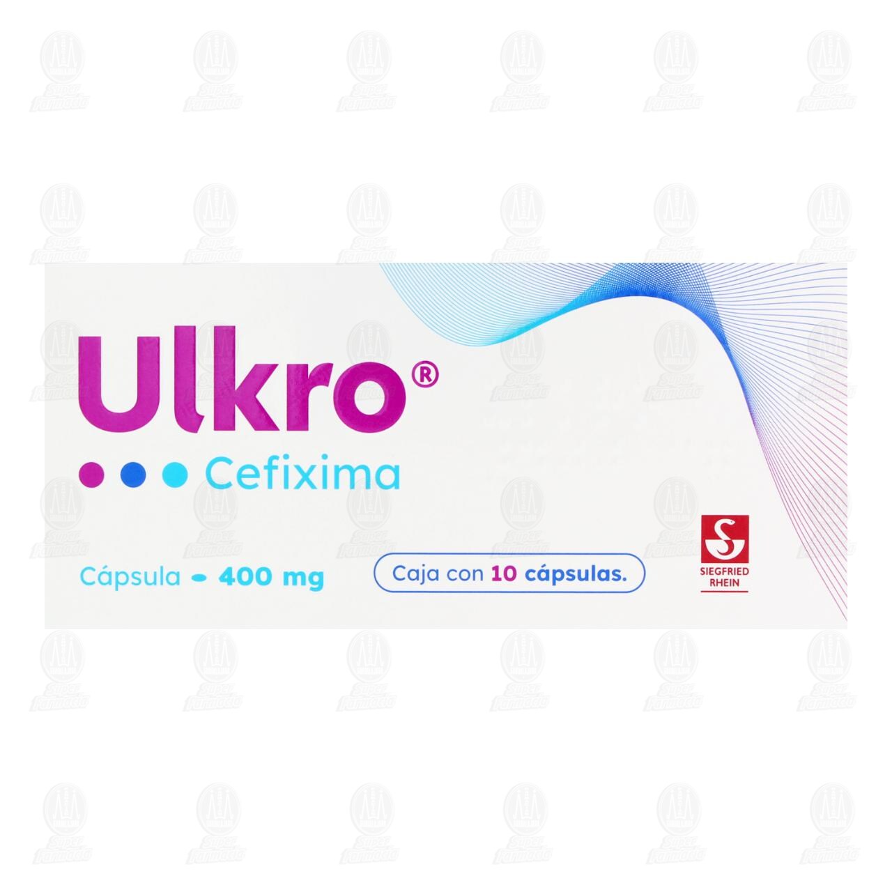 Ulkro 400 mg, 10 C&aacute;psulas. image number 1