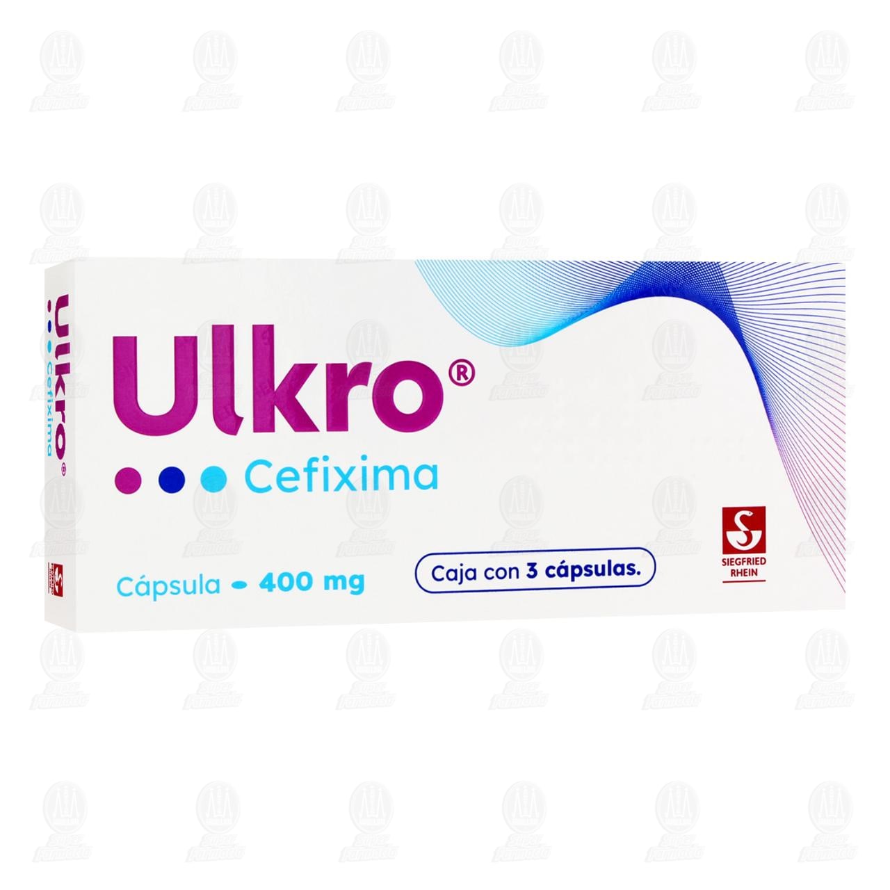 Ulkro 400 mg, 3 C&aacute;psulas. image number 0