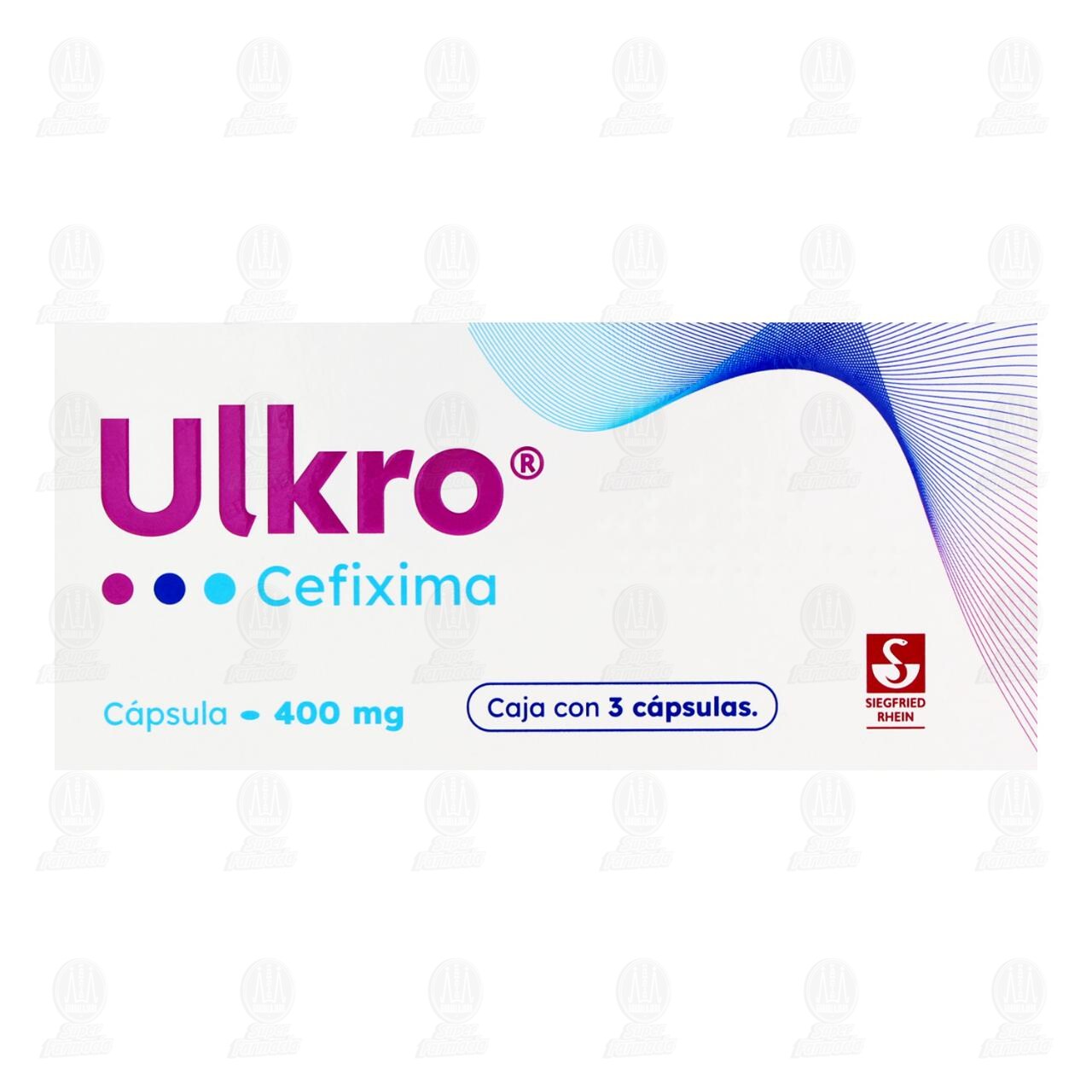 Ulkro 400 mg, 3 C&aacute;psulas. image number 1