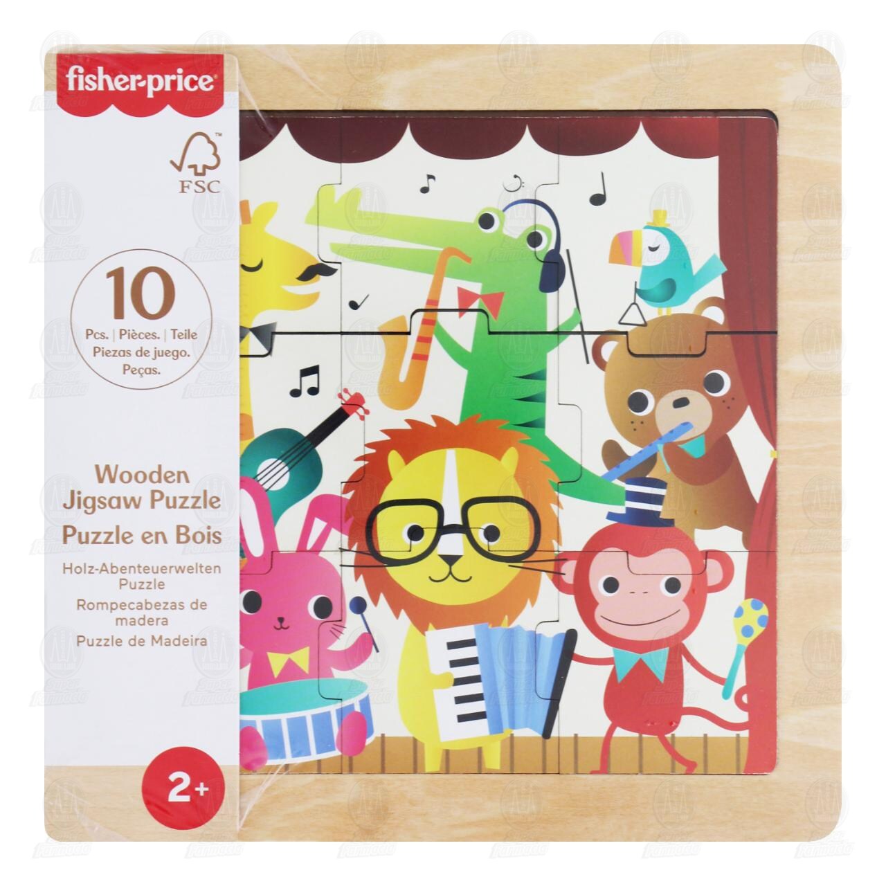 Rompecabezas Fisher-Price de Madera Diferentes Diseños, 1 pz.
