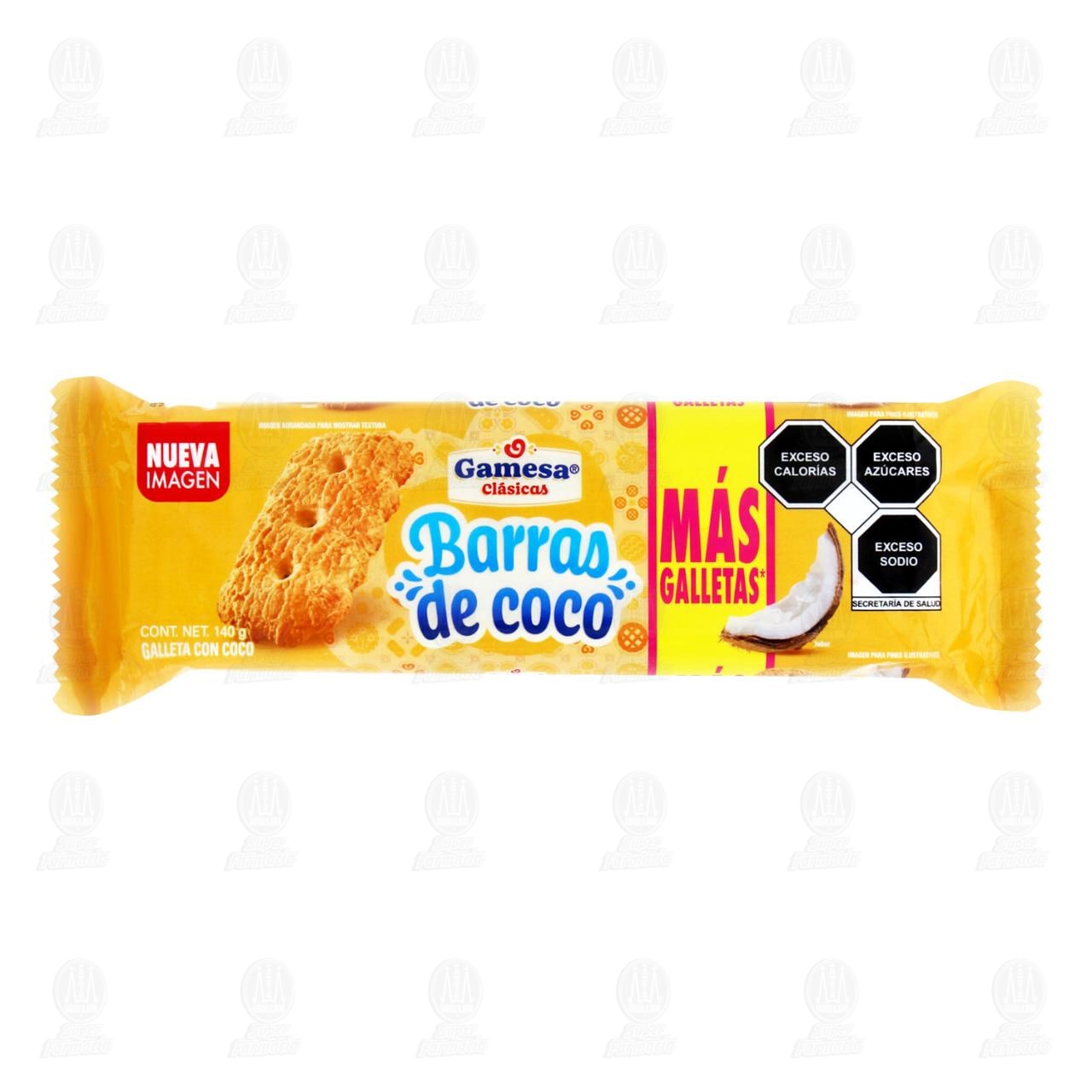 Imagen para Galletas Gamesa Clásicas Barras de Coco, 140 gr.