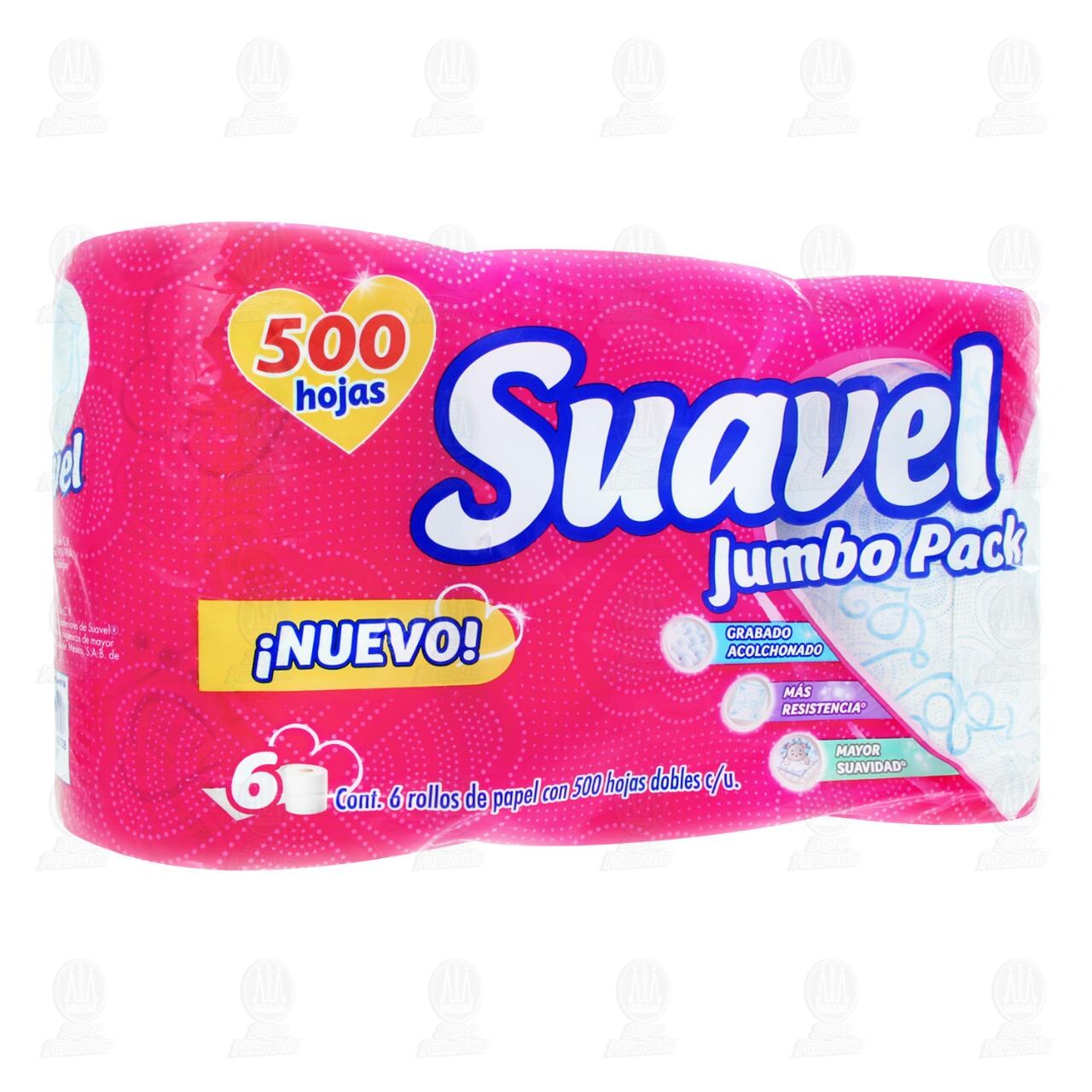 Papel Higiénico Suavel Jumbo Pack, 6 pzas. image number 0
