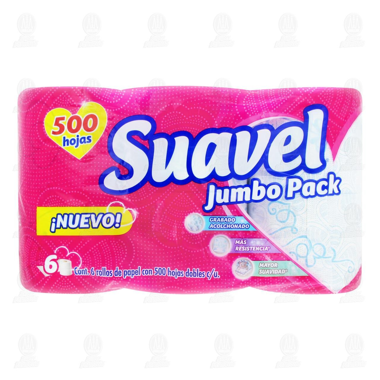 Papel Higiénico Suavel Jumbo Pack, 6 pzas. image number 1