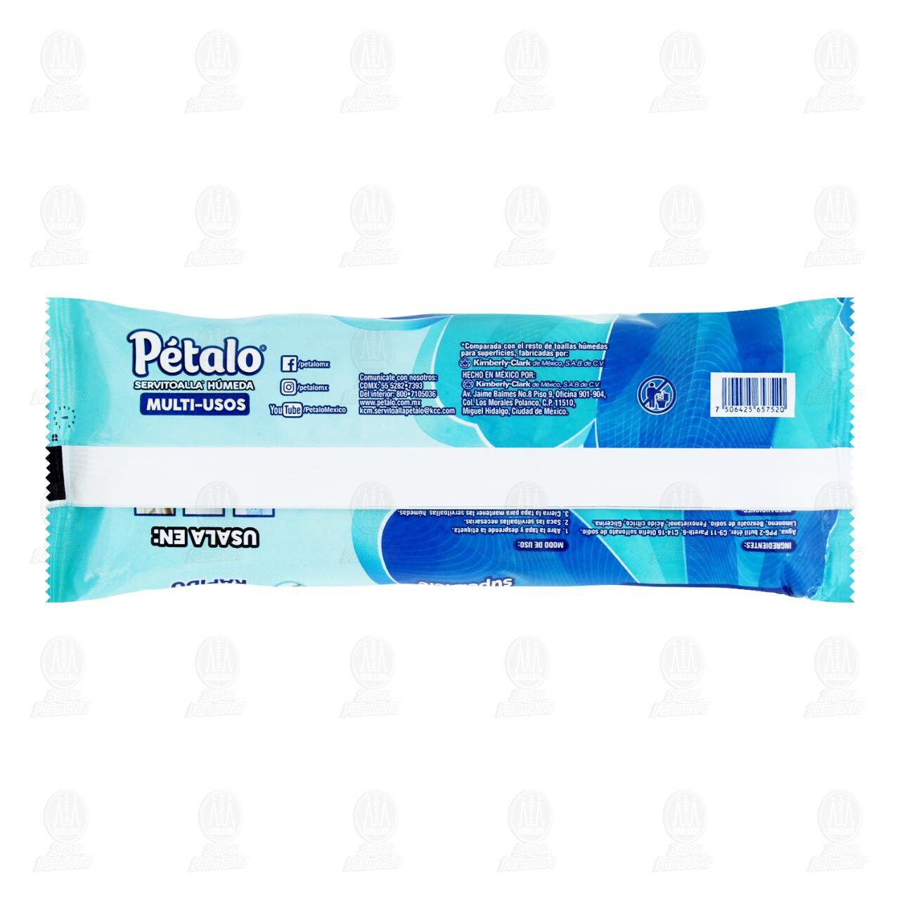 Servitoalla H&uacute;meda P&eacute;talo Desengrasa, 50 pzas. image number 1