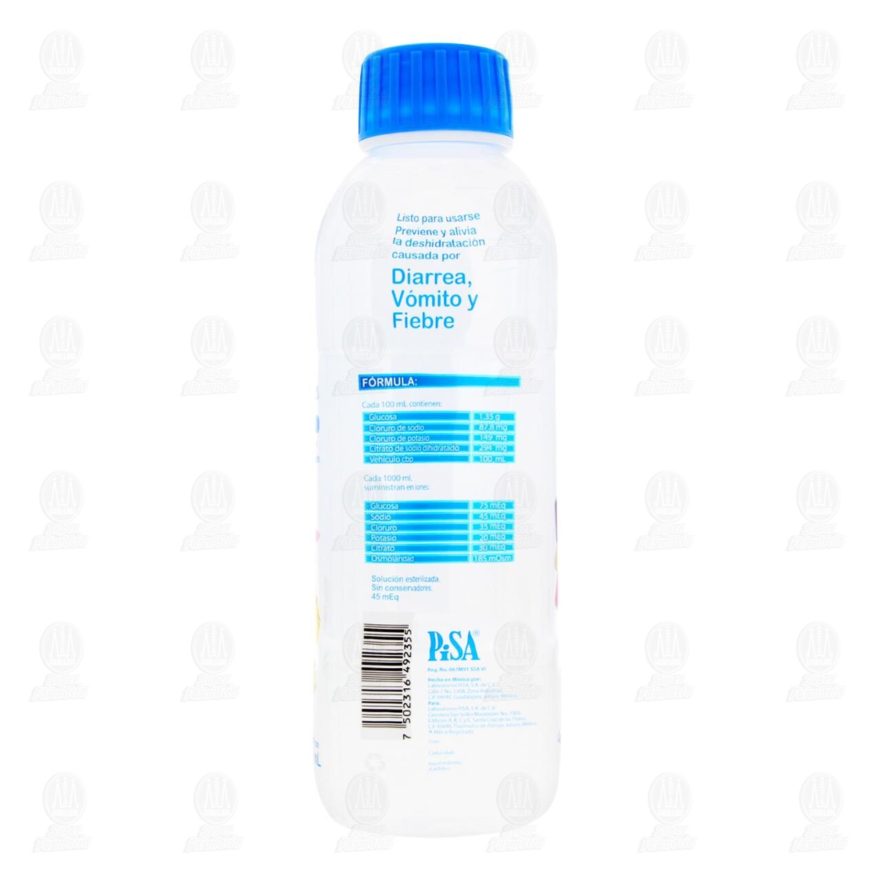 Electrolitos Orales Electrolit Pedi&aacute;trico Sabor Lima-Lim&oacute;n, 500 ml. image number 2