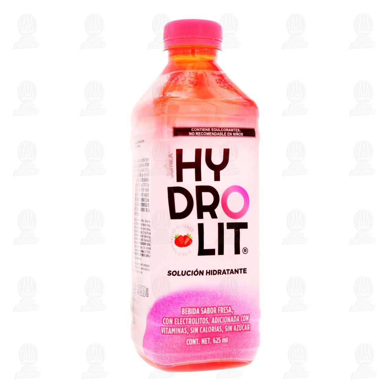 Soluci&oacute;n Hidratante Hydrolit con Electrolitos Sabor Fresa, 625 ml.