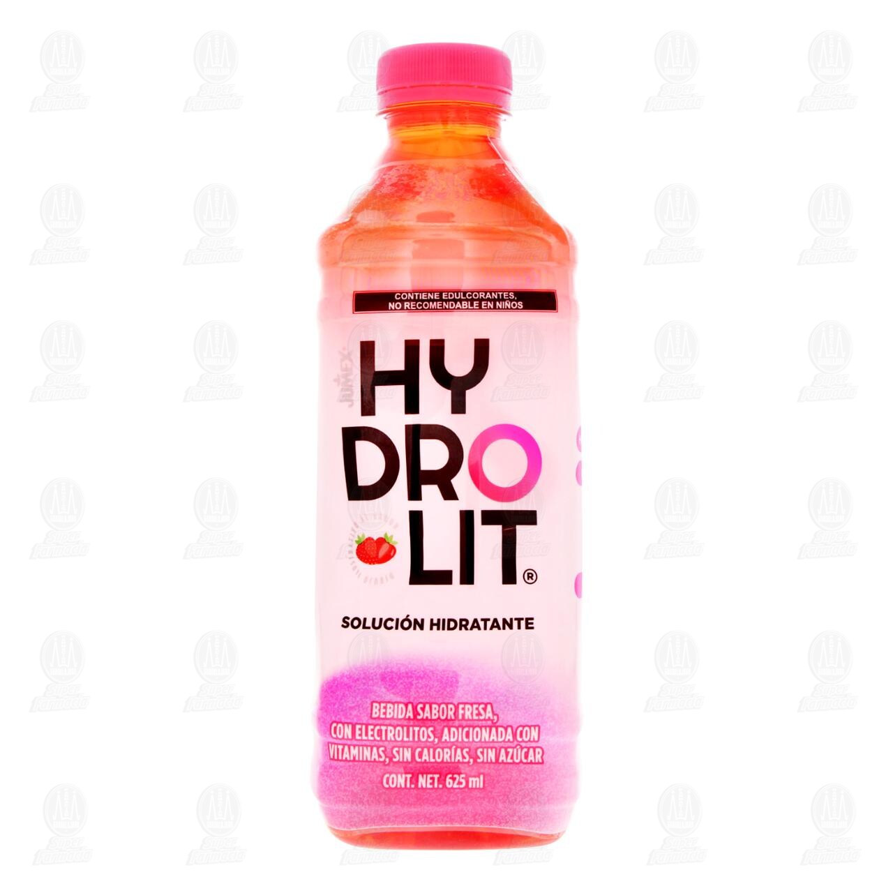 Solución Hidratante Hydrolit con Electrolitos Sabor Fresa, 625 ml. de ...