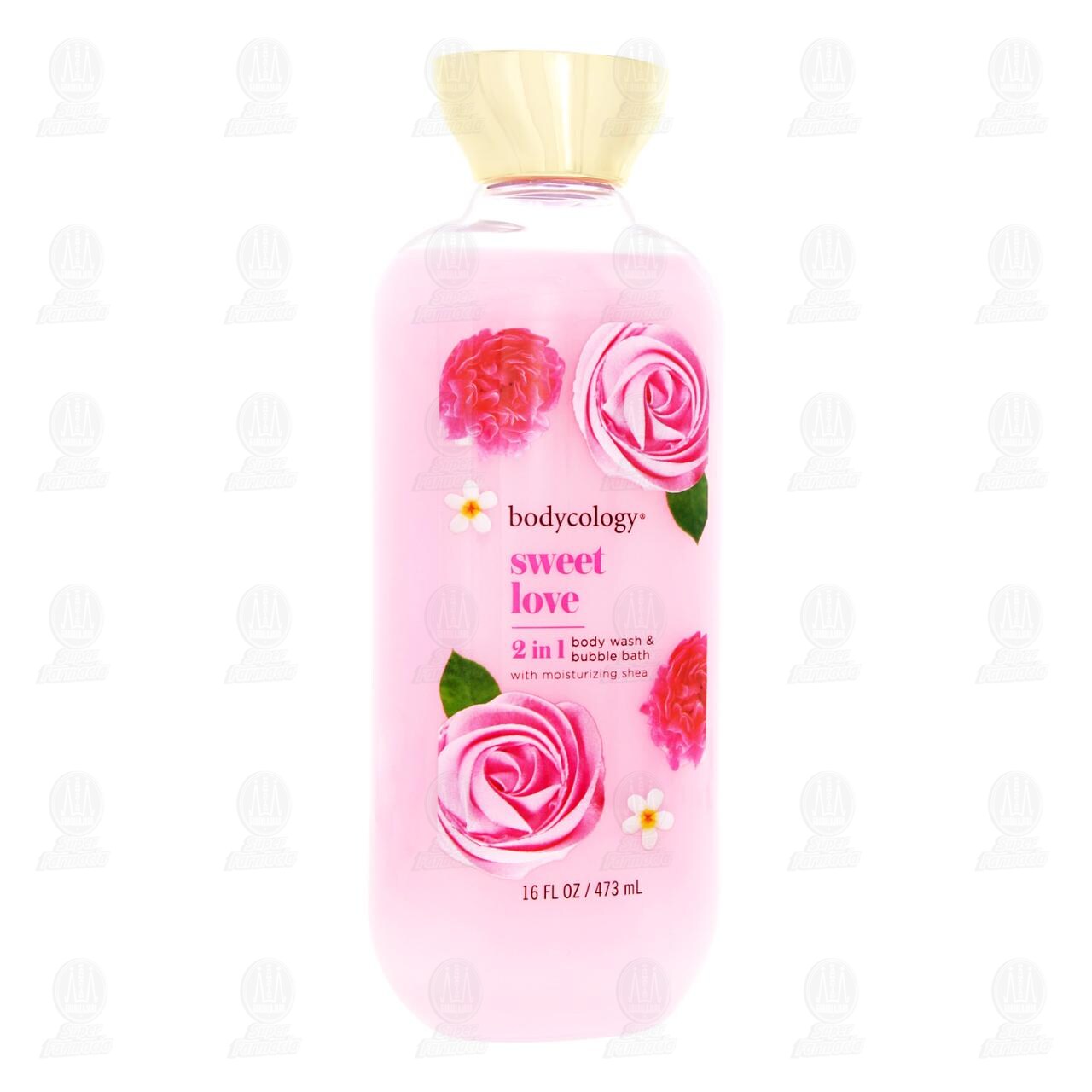 Jab&oacute;n L&iacute;quido Corporal y Ba&ntilde;o de Burbujas Bodycology Sweet Love 2 en 1, 473 ml. image number 0