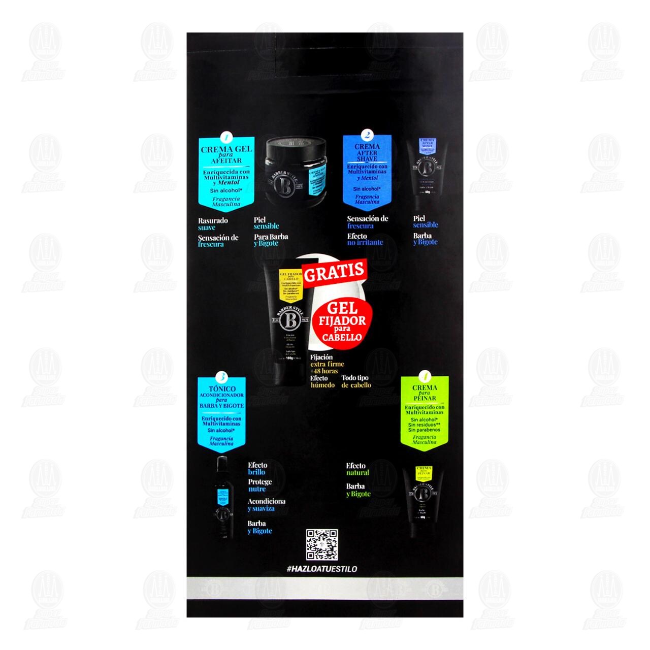 Pack Beard & Mustache Barber Style For Men + Gratis Gel Fijador para Cabello, 5 pzas. image number 2