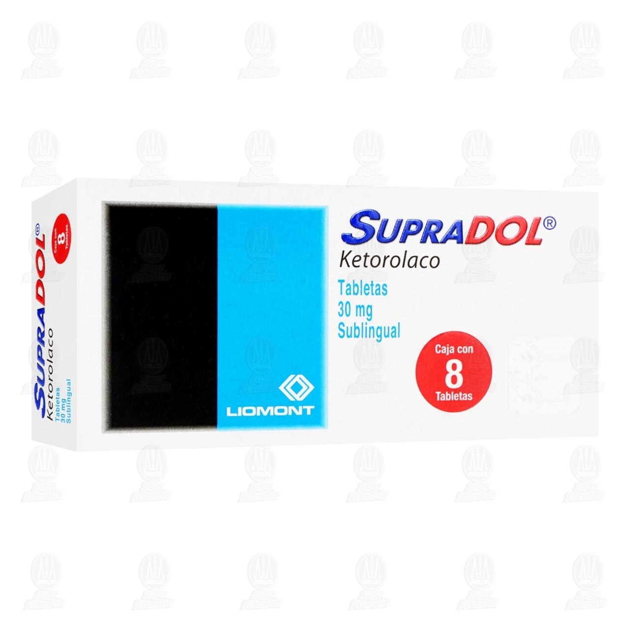 Supradol 30 mg, 8 Tabletas Sublinguales. image number 0