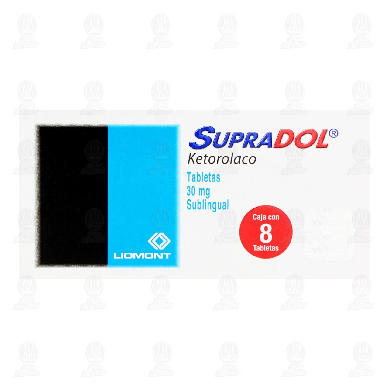 Supradol 30 mg, 8 Tabletas Sublinguales. image number 1