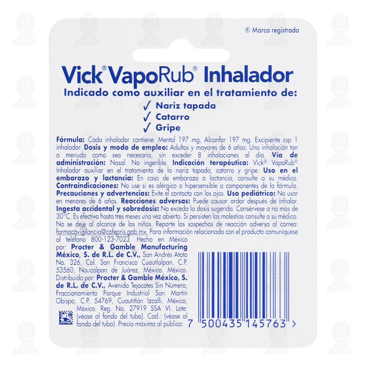 Pack Vick Vaporub Inhalador Soluci&oacute;n, 2 pzas. image number 1