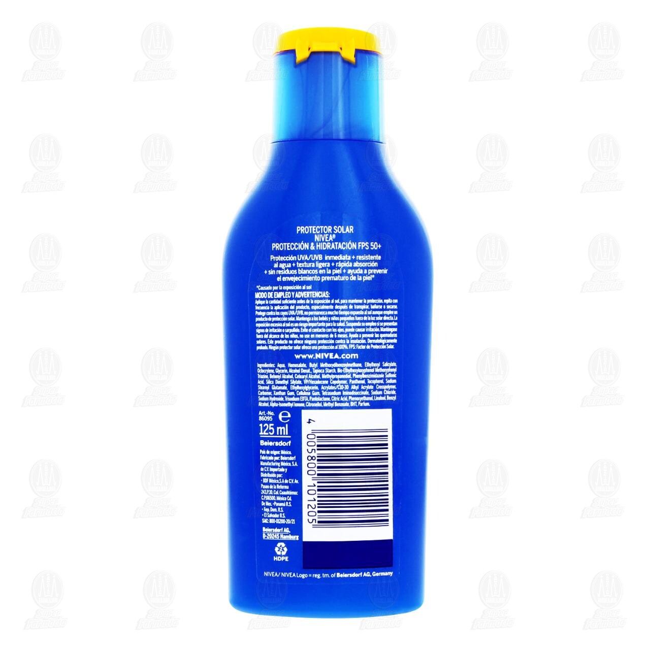 Protector Solar Nivea Sun Protecci&oacute;n & Hidrataci&oacute;n FPS 50+, 125 ml. image number 2