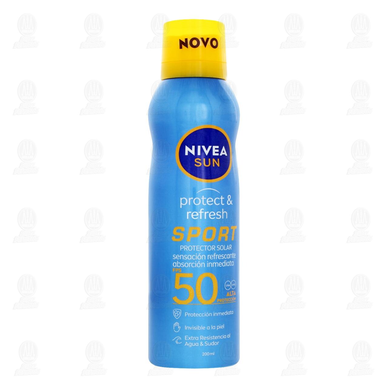 Protector Solar Nivea Sun Protect & Refresh Sport FPS 50 en Aerosol, 200 ml. image number 0
