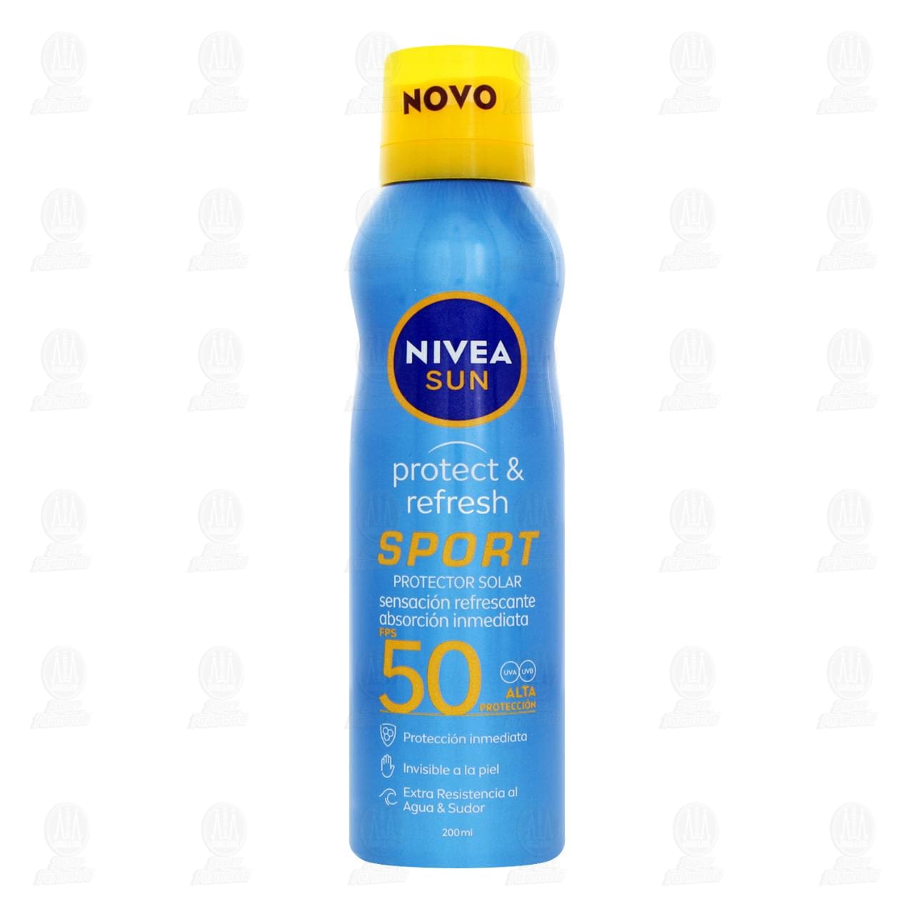 Protector Solar Nivea Sun Protect & Refresh Sport FPS 50 en Aerosol, 200 ml. image number 1