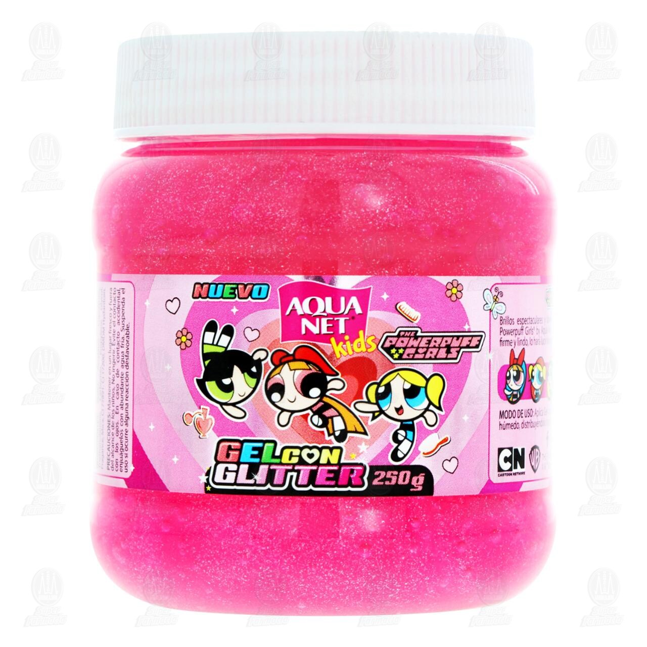 Gel con Glitter Aqua Net Kids The Powerpuff Girls, 250 gr. image number 1