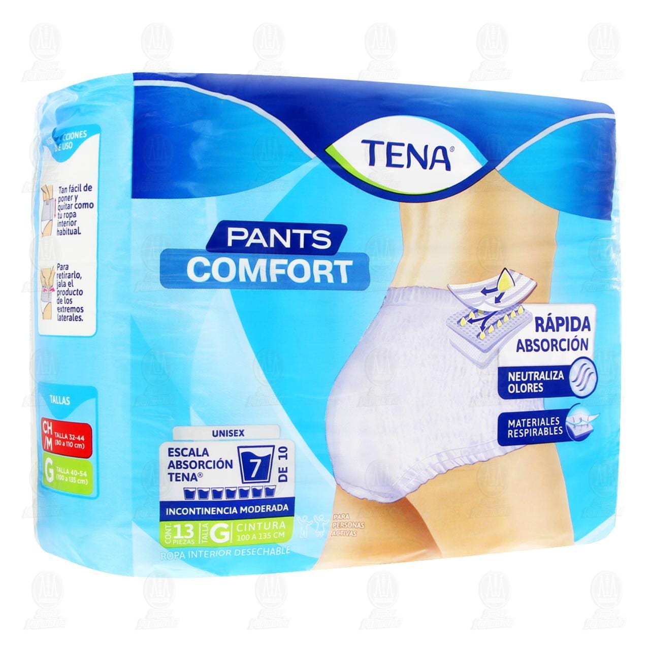 Imagen para Ropa Interior Desechable Tena Pants Comfort Talla Grande, 13 pzas.