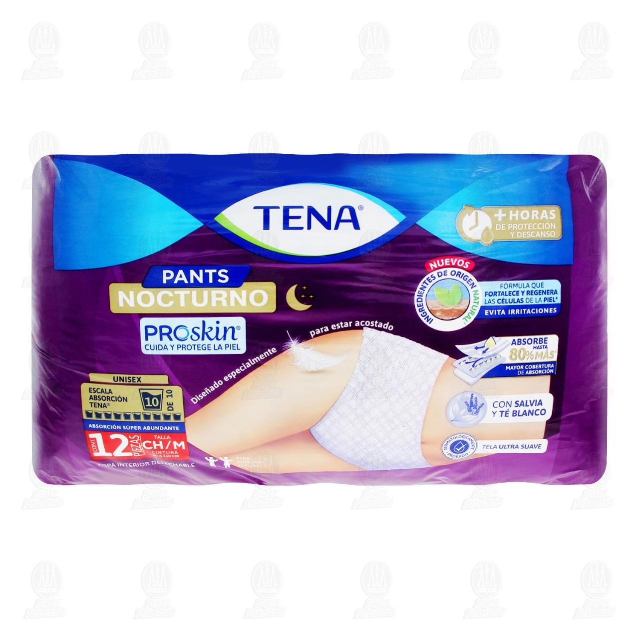 Ropa Interior Desechable Tena Pants Nocturno Talla Chica-Mediana, 12 pzas. image number 1