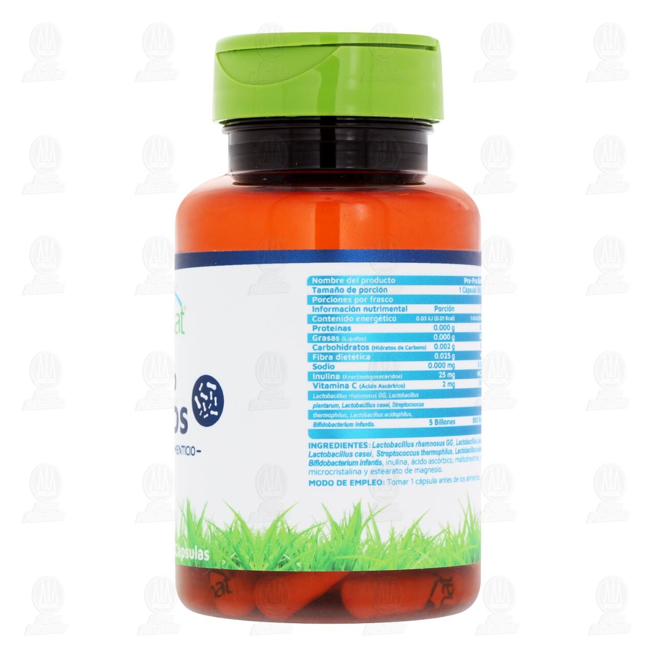 Pre-Pro Bi&oacute;ticos Vidanat Suplemento Alimenticio, 30 C&aacute;psulas. image number 2