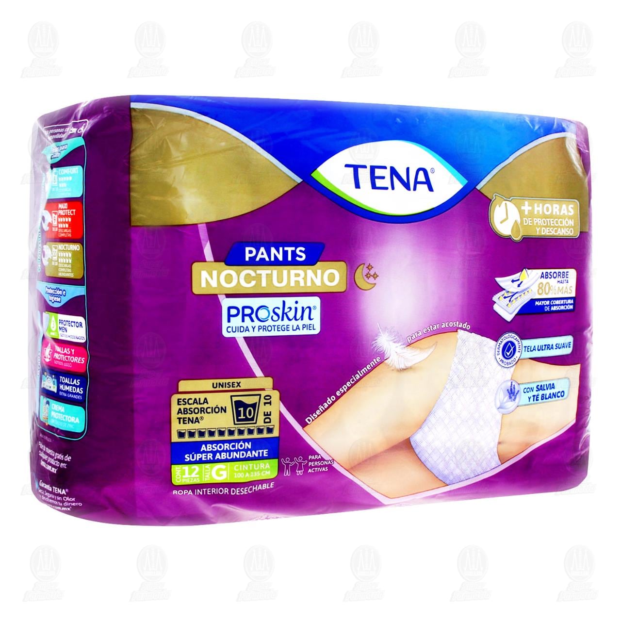 Imagen para Ropa Interior Desechable Tena Pants Nocturno Talla Grande, 12 pzas.