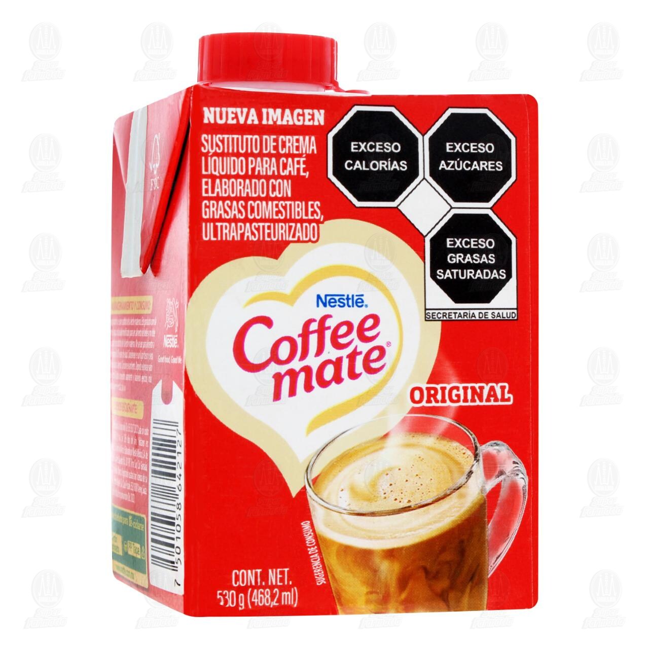 Sustituto de Crema para Café Coffe Mate Líquido Original, 530 gr.