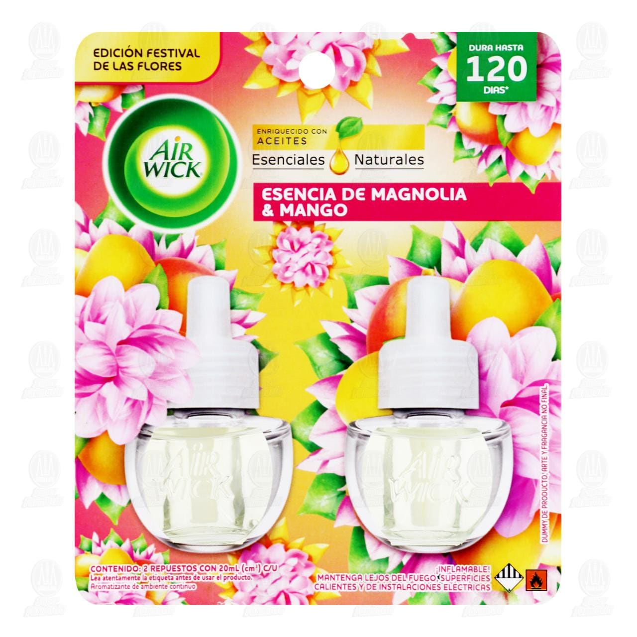 Imagen para Pack Repuestos Aromatizante Air Wick Esencia de Magnolia & Mango, 2 pzas con 20 ml c/u.