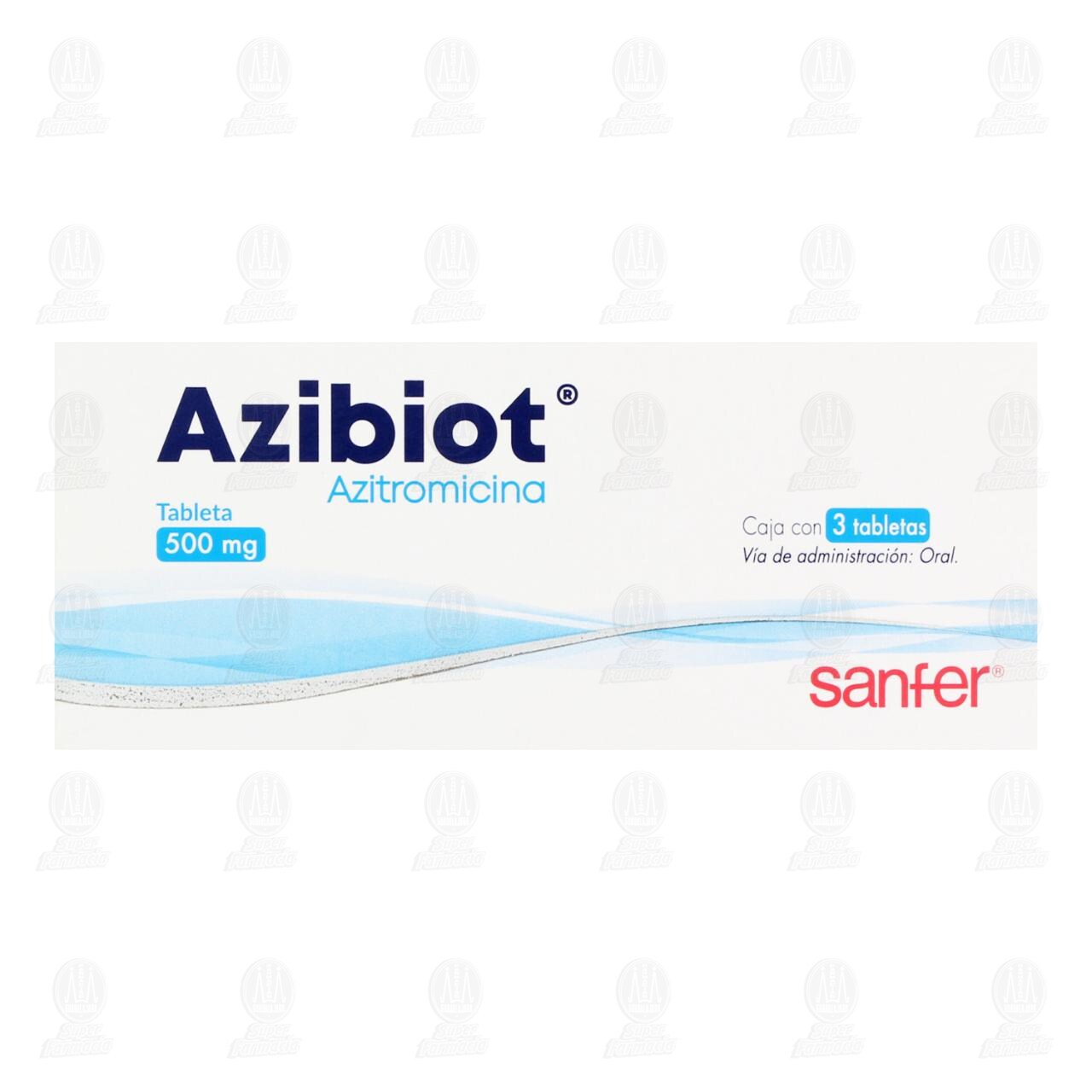 Azibiot 500 mg, 3 Tabletas. image number 1