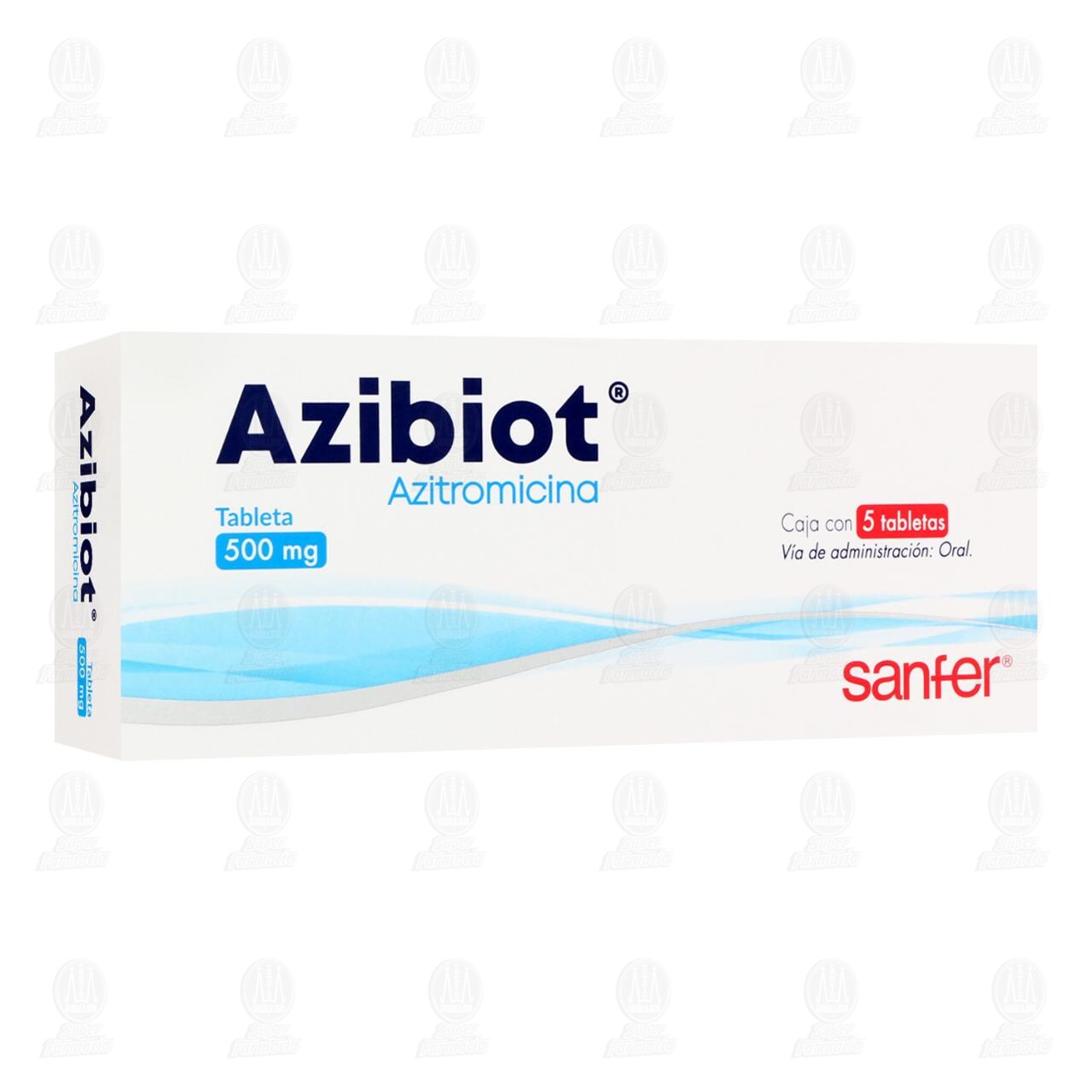 Azibiot 500 mg, 5 Tabletas. image number 0