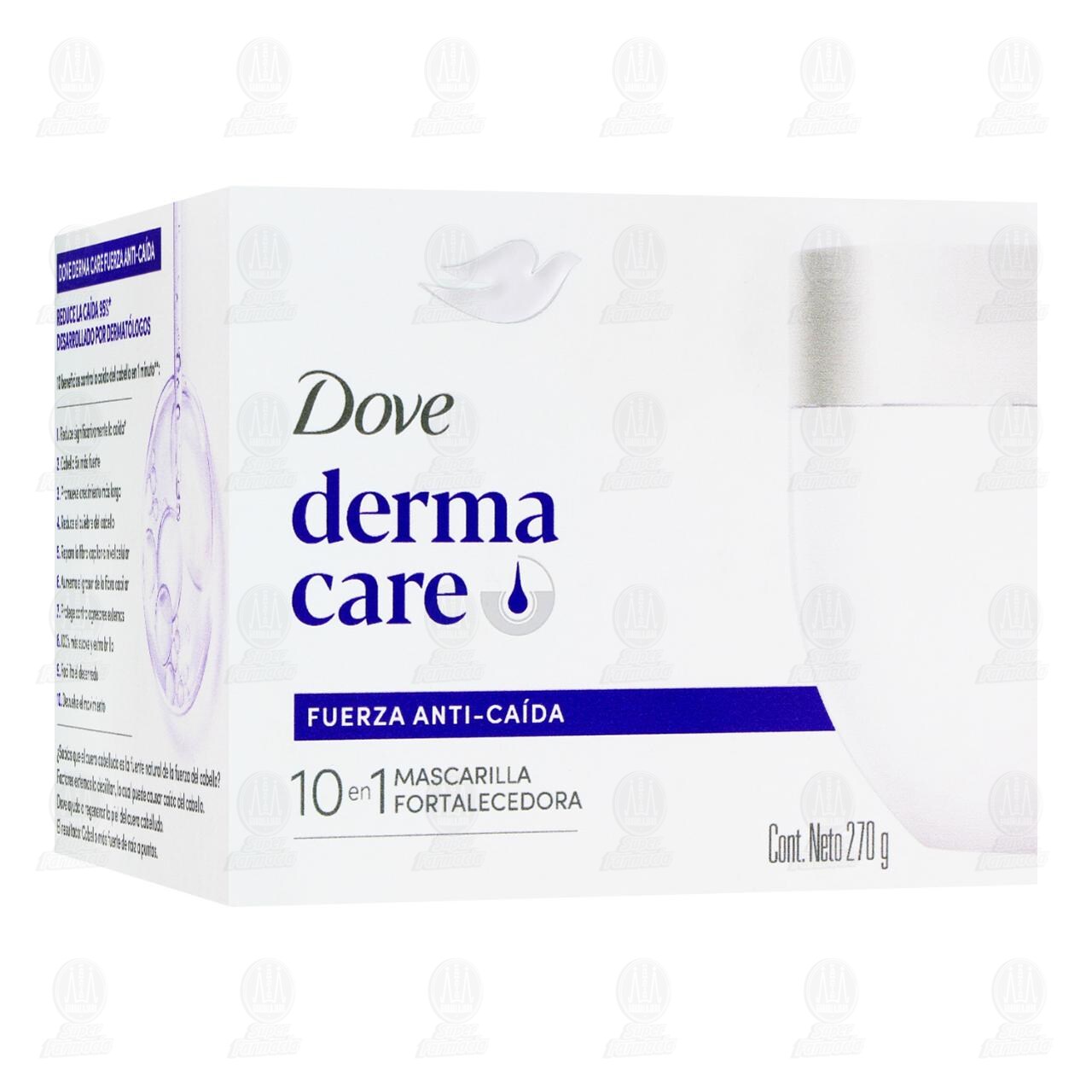 Mascarilla Fortalecedora Dove Derma Care Fuerza Anti-Ca&iacute;da 10 en 1, 270 gr. image number 0