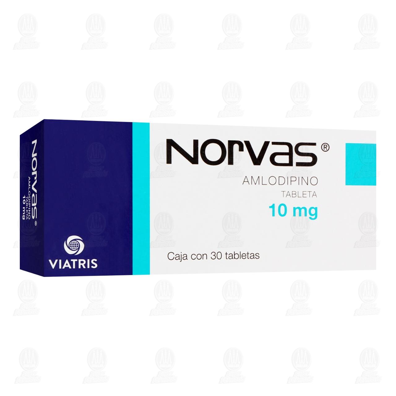 Norvas 10 mg, 30 Tabletas. image number 0
