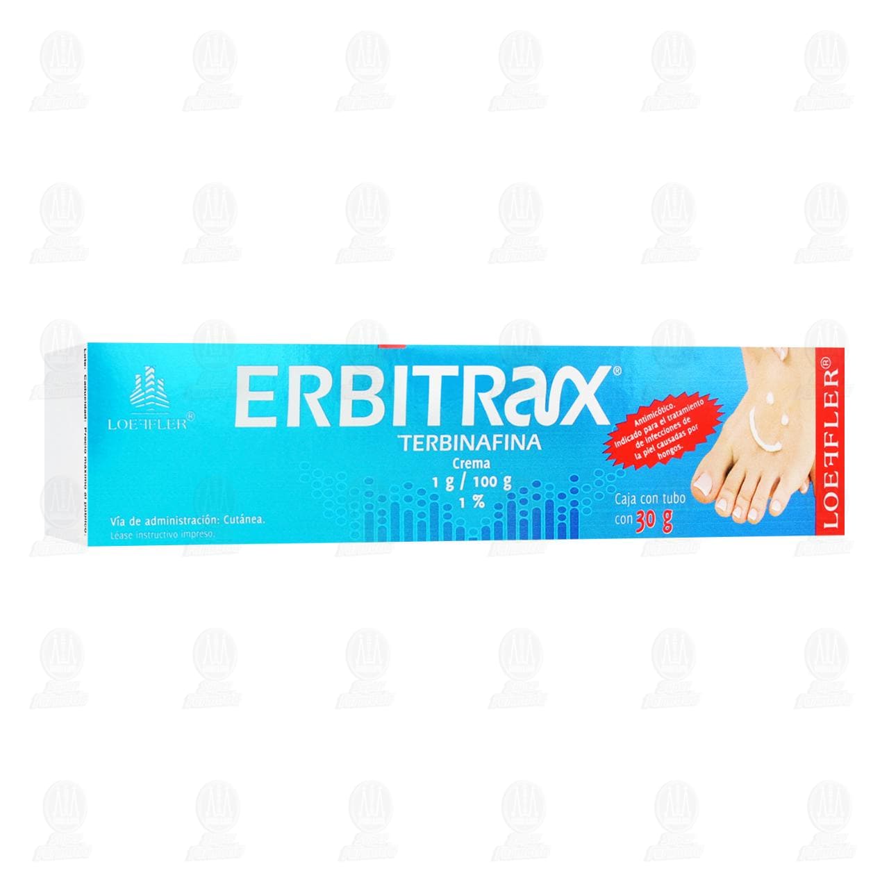 Erbitrax 1% Crema 1gr/100gr, 30 gr. image number 0