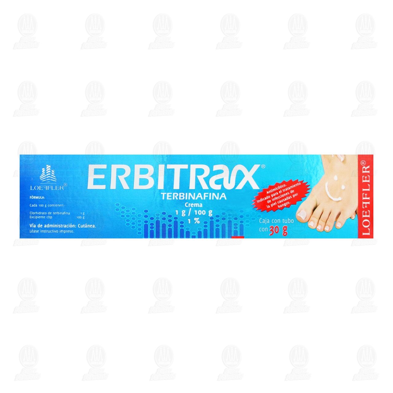 Erbitrax 1% Crema 1gr/100gr, 30 gr. image number 2