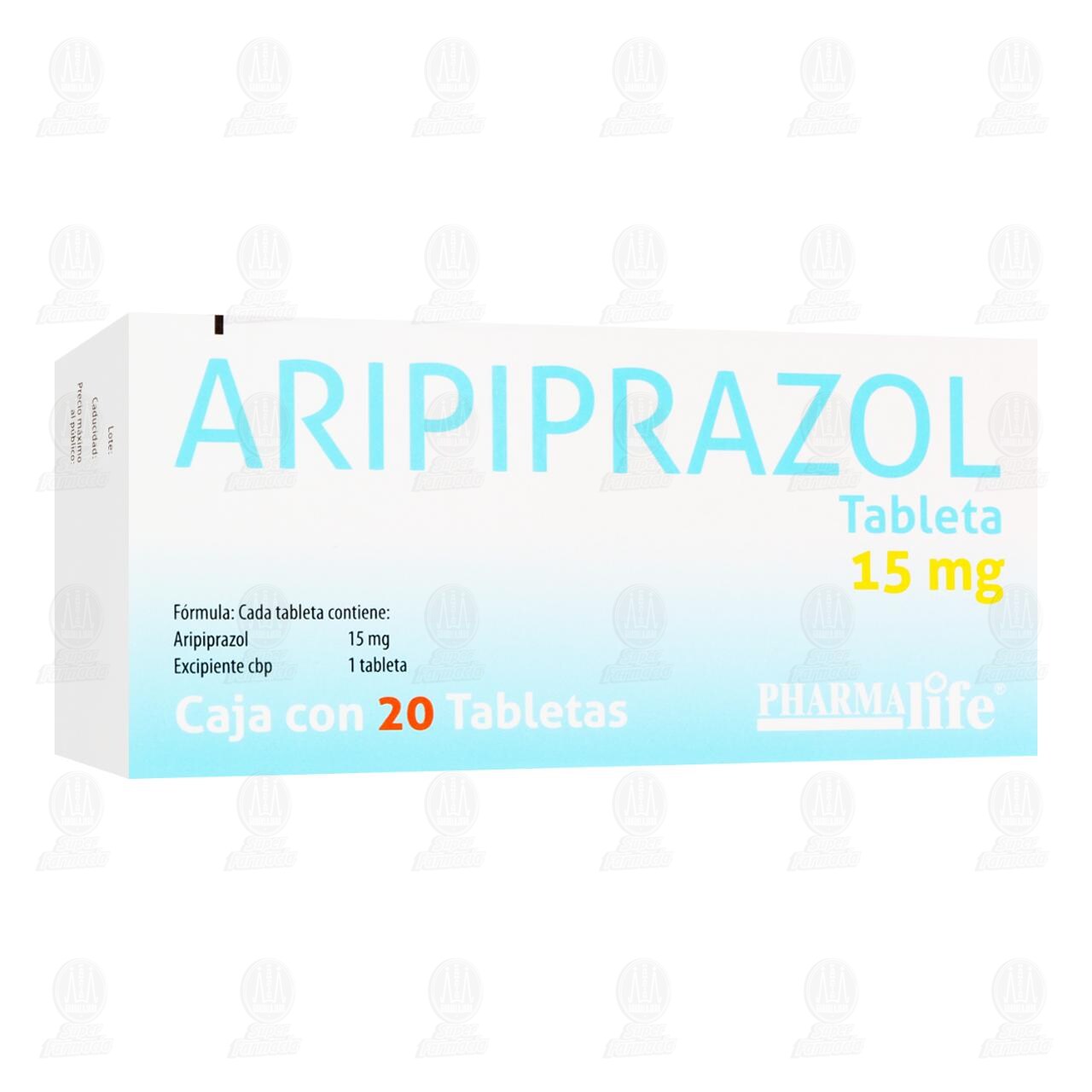 Aripiprazol 15 mg, 20 Tabletas Pharmalife. image number 0