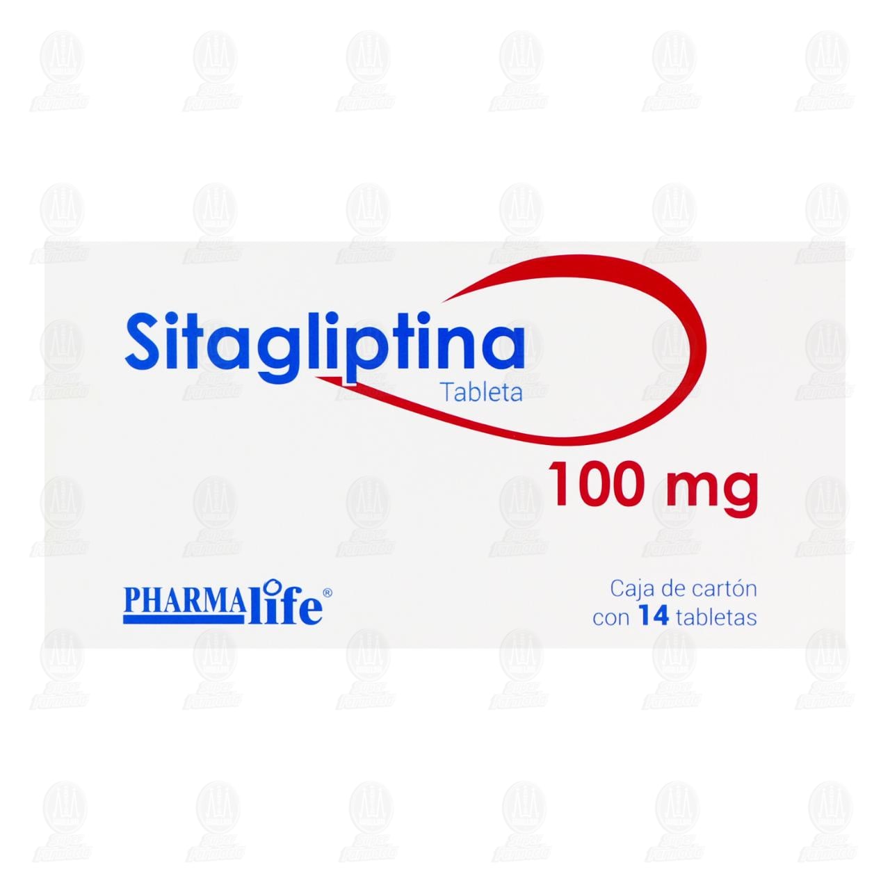 Sitagliptina 100 mg, 14 Tabletas Pharmalife. image number 1